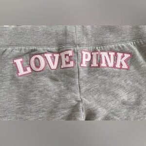 Victoria’s Secret LOVE PINK Capri Sweat Pants Gray Vintage Size Small